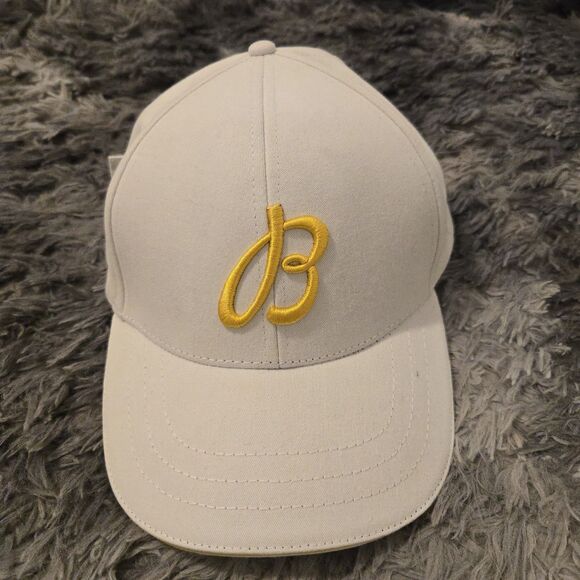 Breitling 1884 Watch White Yellow Big Script B Logo Strapback Hat Cap - Picture 1 of 5
